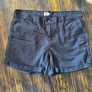 LEVI's Black Cotton Shorts - Women's Size 32